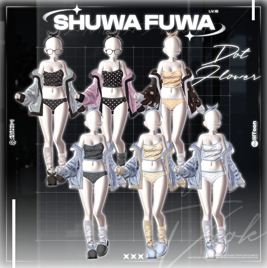 ✨❕セール中❕✨【19アバター対応】 𝐋𝐕.𝟏𝟖 Shuwa_Fuwa🪥