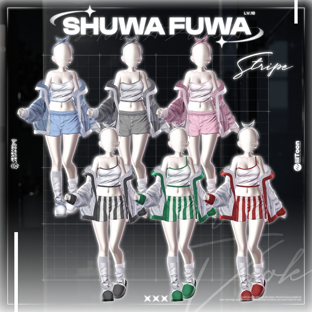 ✨❕セール中❕✨【19アバター対応】 𝐋𝐕.𝟏𝟖 Shuwa_Fuwa🪥