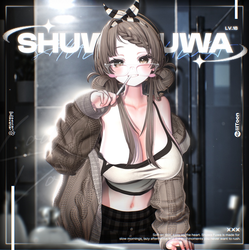 ✨❕セール中❕✨【19アバター対応】 𝐋𝐕.𝟏𝟖 Shuwa_Fuwa🪥