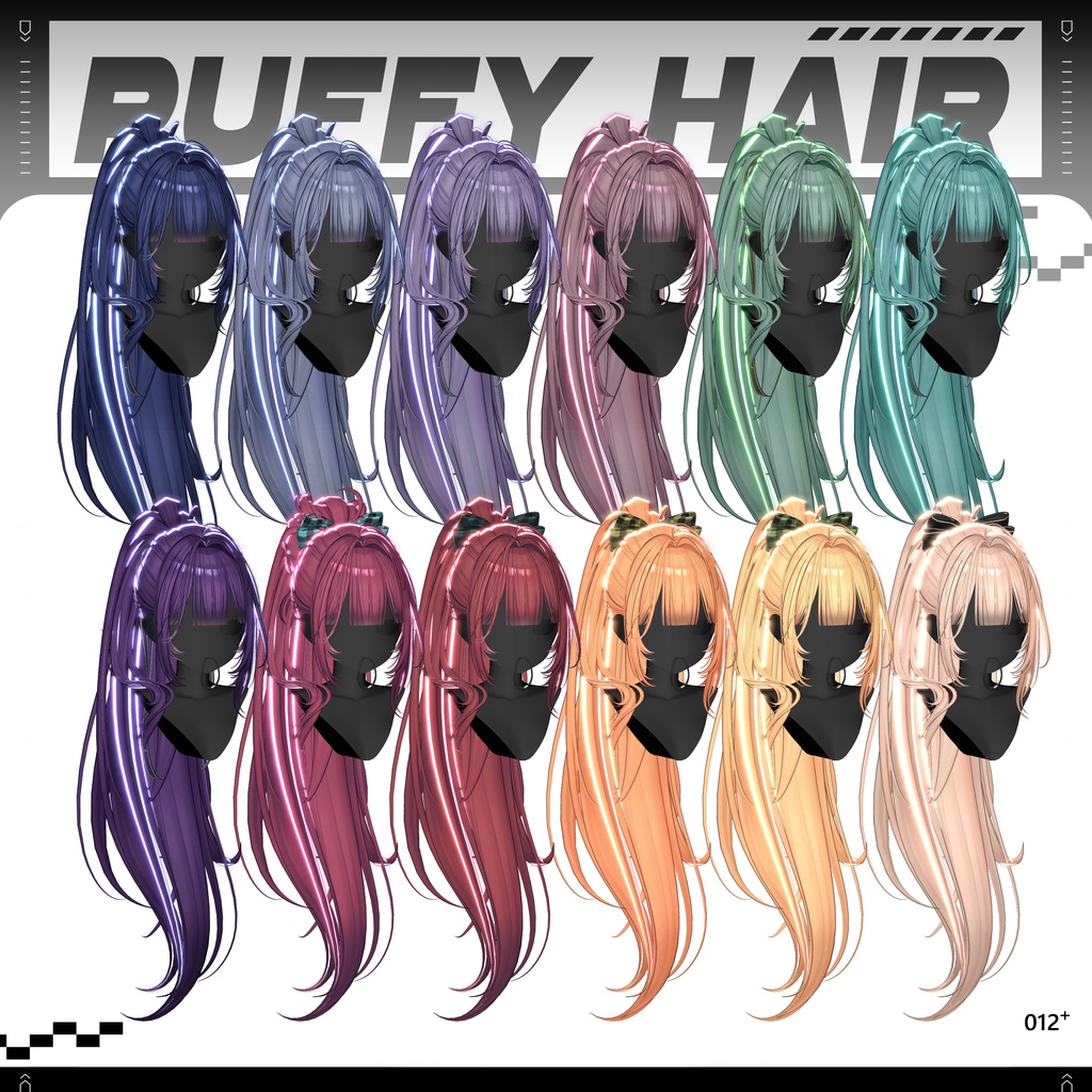 ✨❕セール中❕✨【22アバター対応】 𝐋𝐕.𝟏𝟐+ Puffy_Hair ❄️