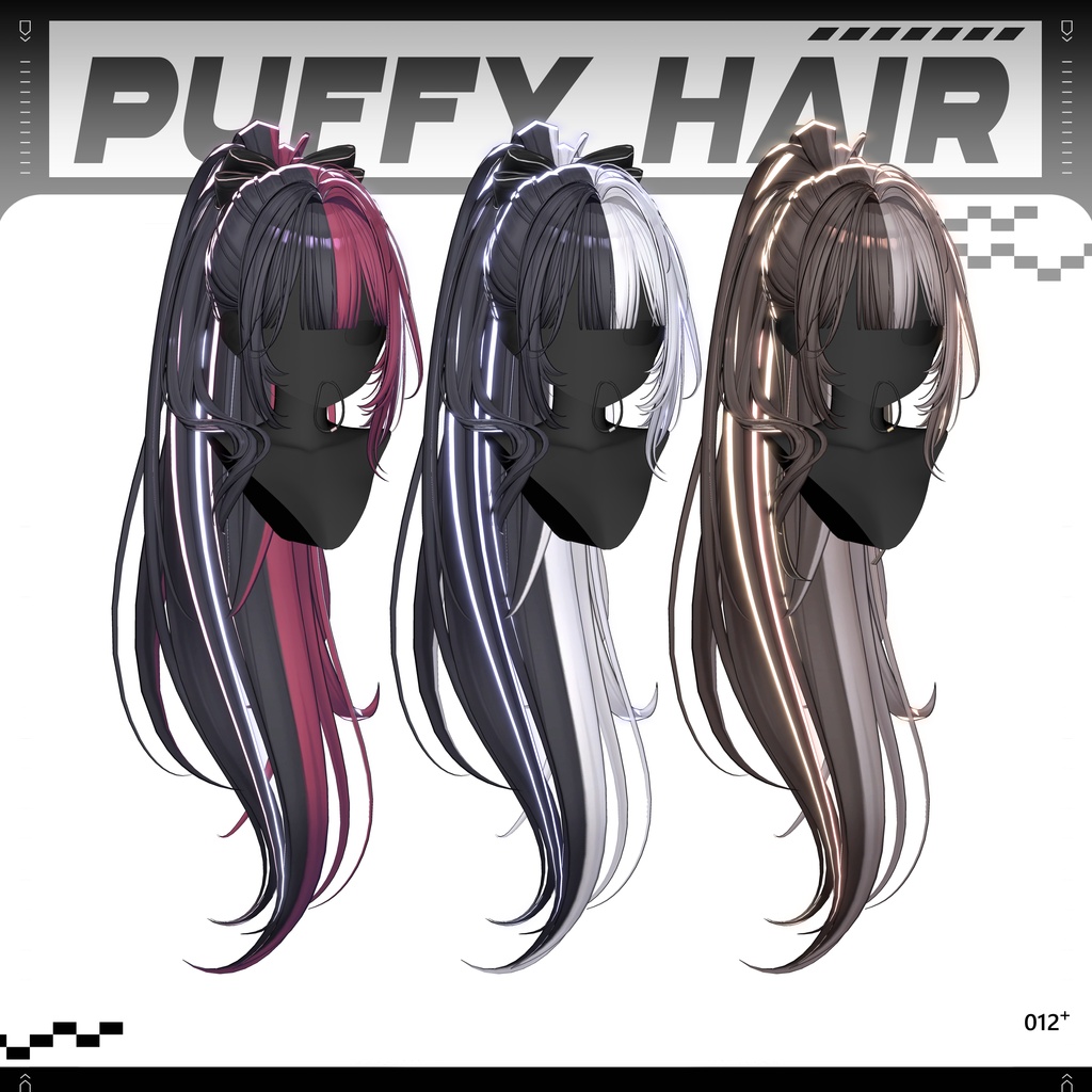 ✨❕セール中❕✨【22アバター対応】 𝐋𝐕.𝟏𝟐+ Puffy_Hair ❄️