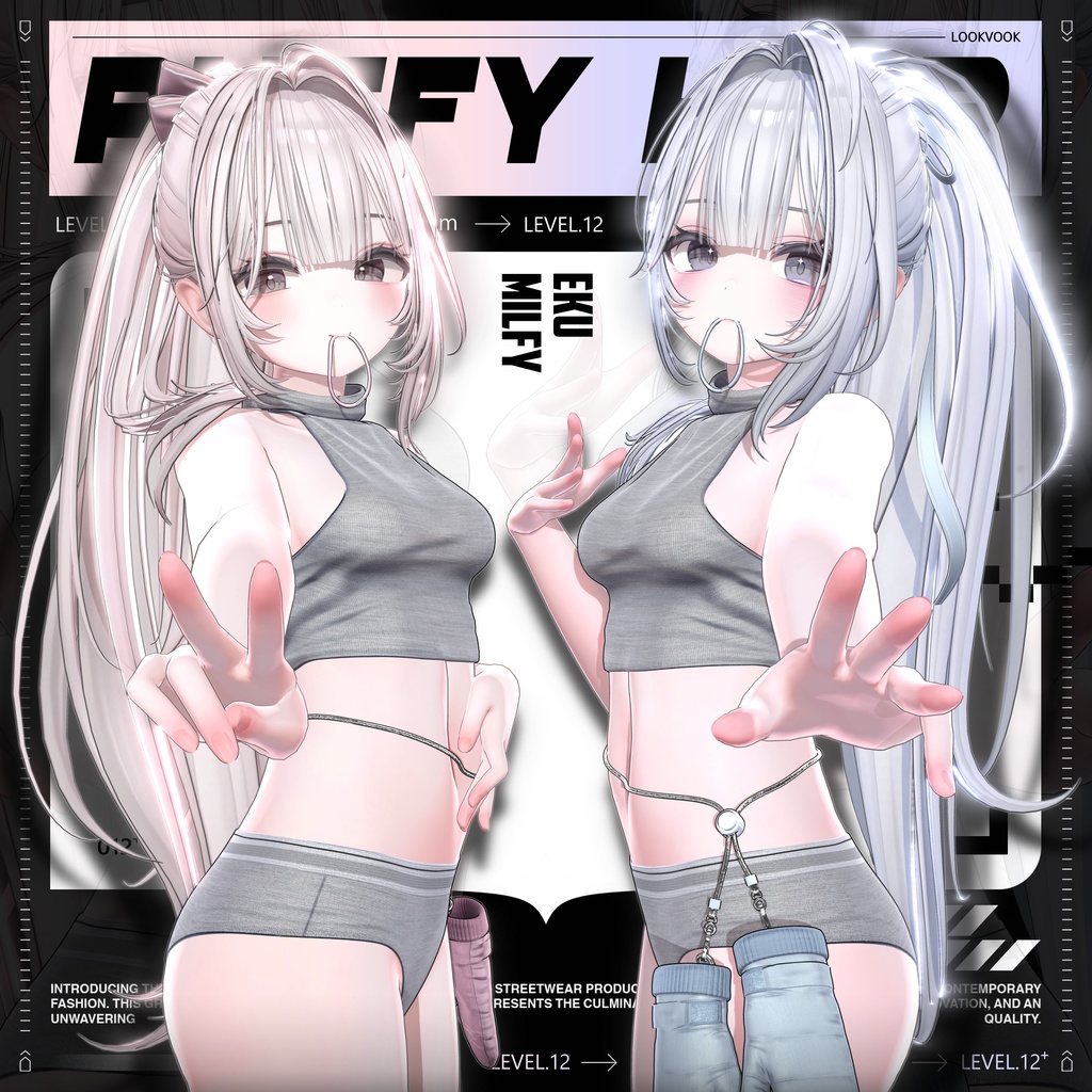 ✨❕セール中❕✨【22アバター対応】 𝐋𝐕.𝟏𝟐+ Puffy_Hair ❄️