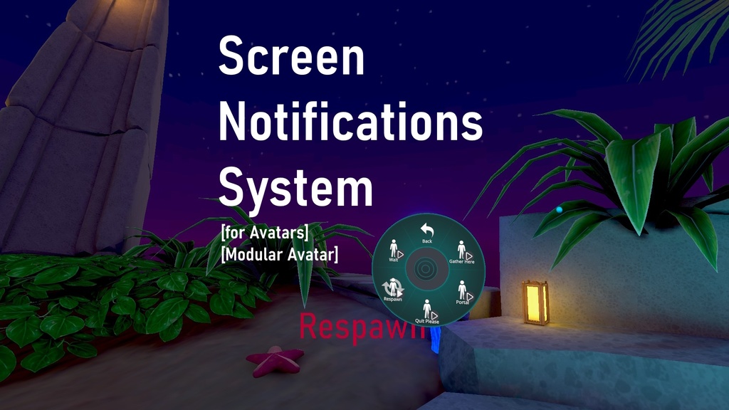 Avatar gimmick - Screen Notifications System