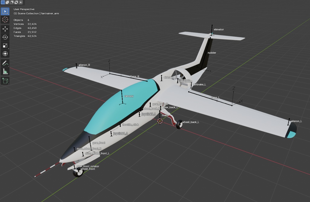 Ducted Fan Trainer Airplane