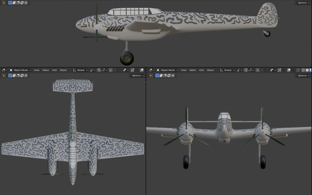 Twin-Engined WW2 Fighter