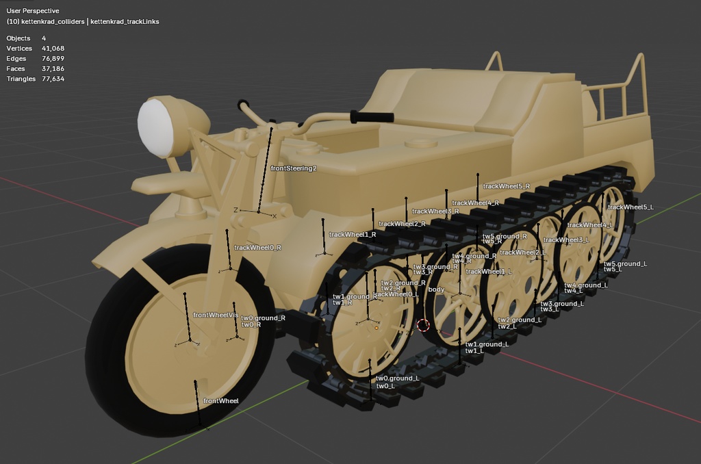 Half-track Motorcycle