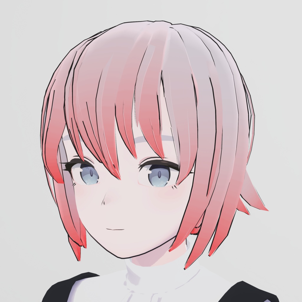 object777's spiky short hair