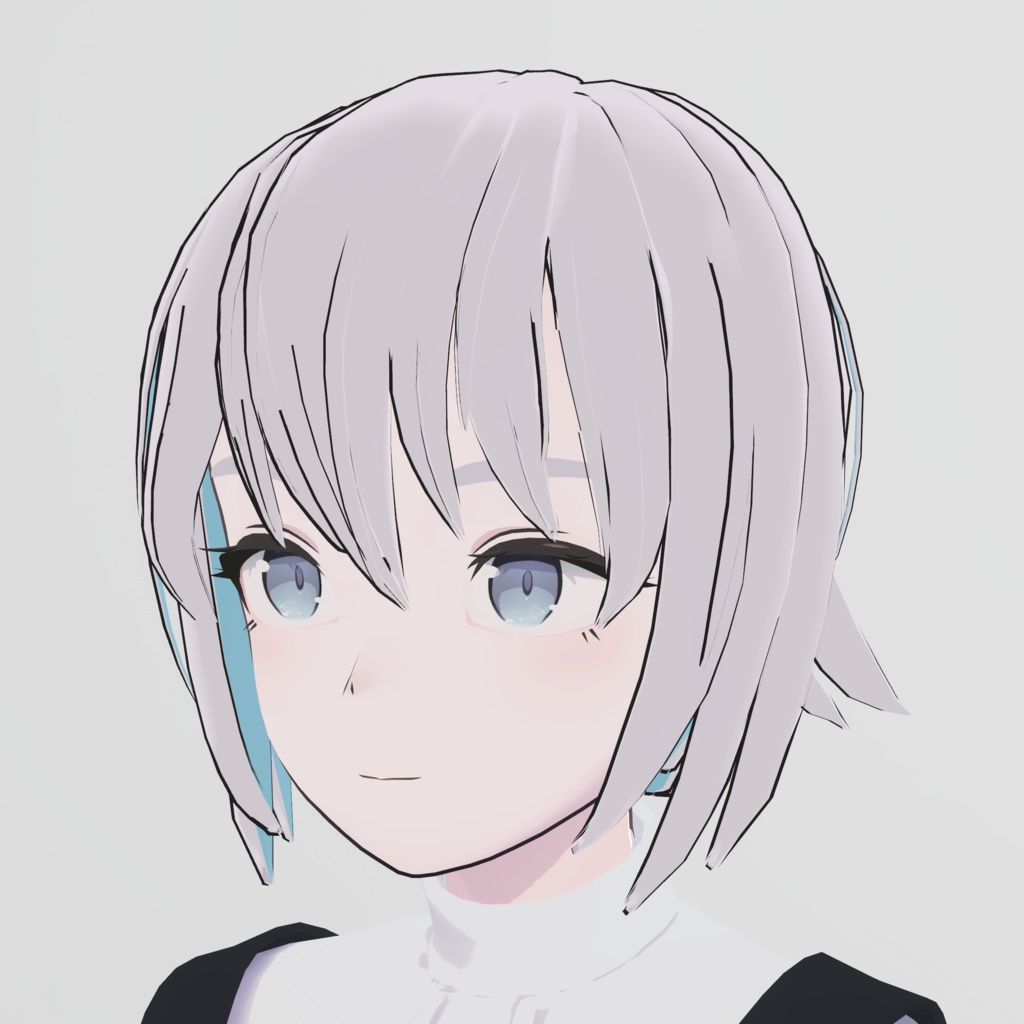 object777's spiky short hair