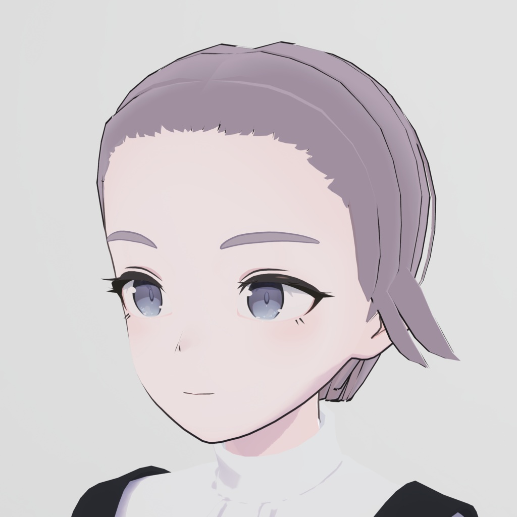 object777's spiky short hair