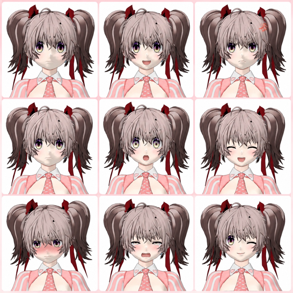 【3Dモデル / VRM】天音Amane - AnimeArt (Neural4D) 生成【VRChat・VTuber対応】