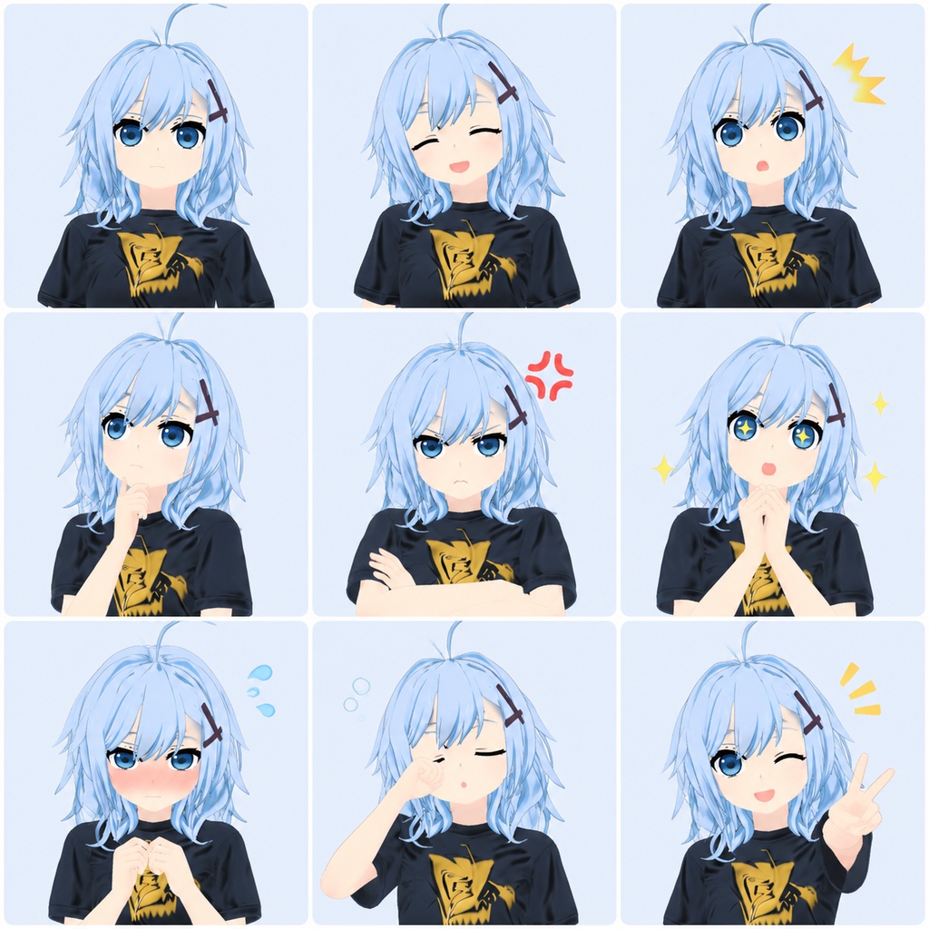 【3Dモデル / VRM】Elle - Generated by AnimeArt (Neural4D) 【VRChat・VTuber対応】