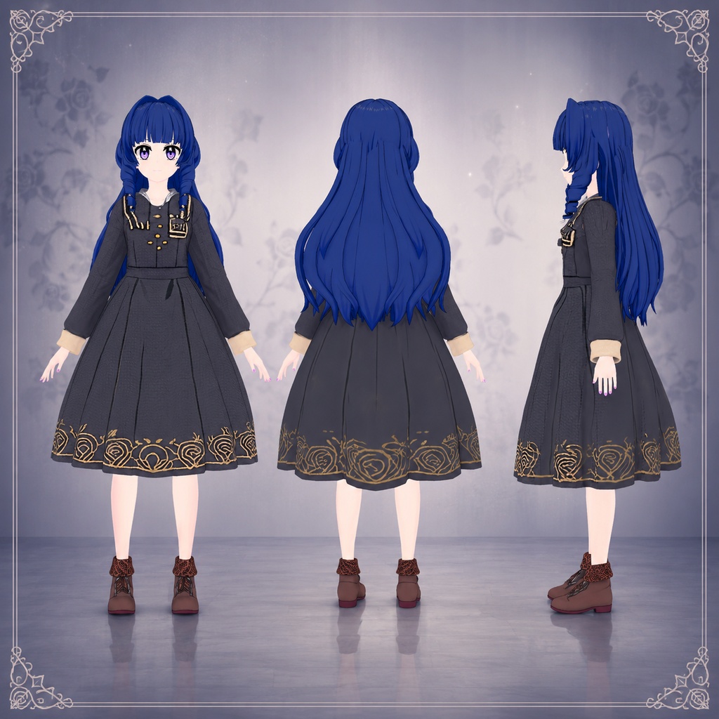 【3Dモデル / VRM】Emmaえま - Generated by AnimeArt (Neural4D) 【VRChat・VTuber対応】