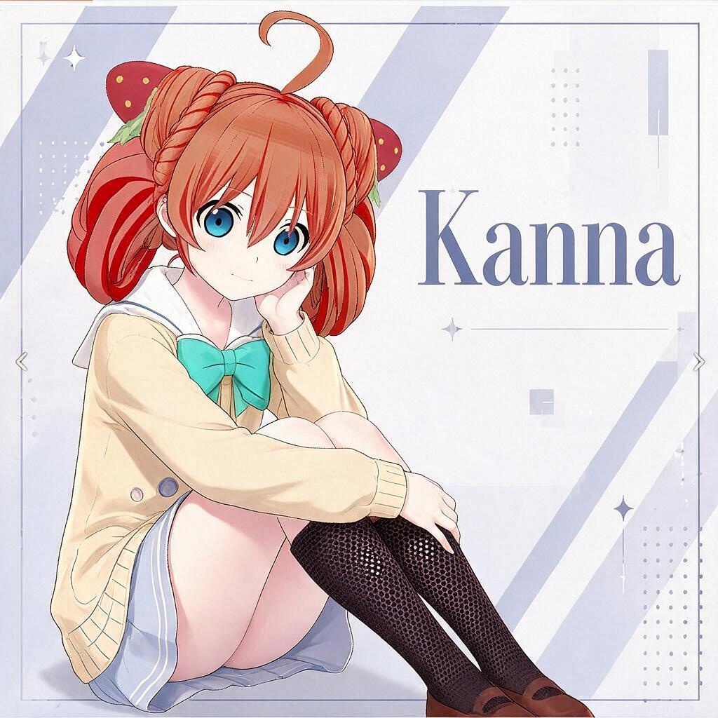 【3Dモデル / VRM】Kanna柑奈 - Generated by AnimeArt (Neural4D) 【VRChat・VTuber対応】
