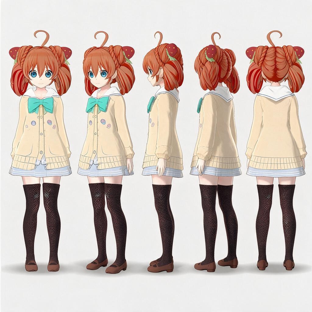【3Dモデル / VRM】Kanna柑奈 - Generated by AnimeArt (Neural4D) 【VRChat・VTuber対応】