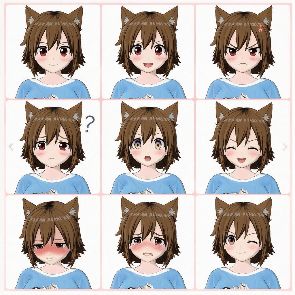 【3Dモデル / VRM】Konatsu Ogata 緒方 小夏 - Generated by AnimeArt (Neural4D) 【VRChat・VTuber対応】