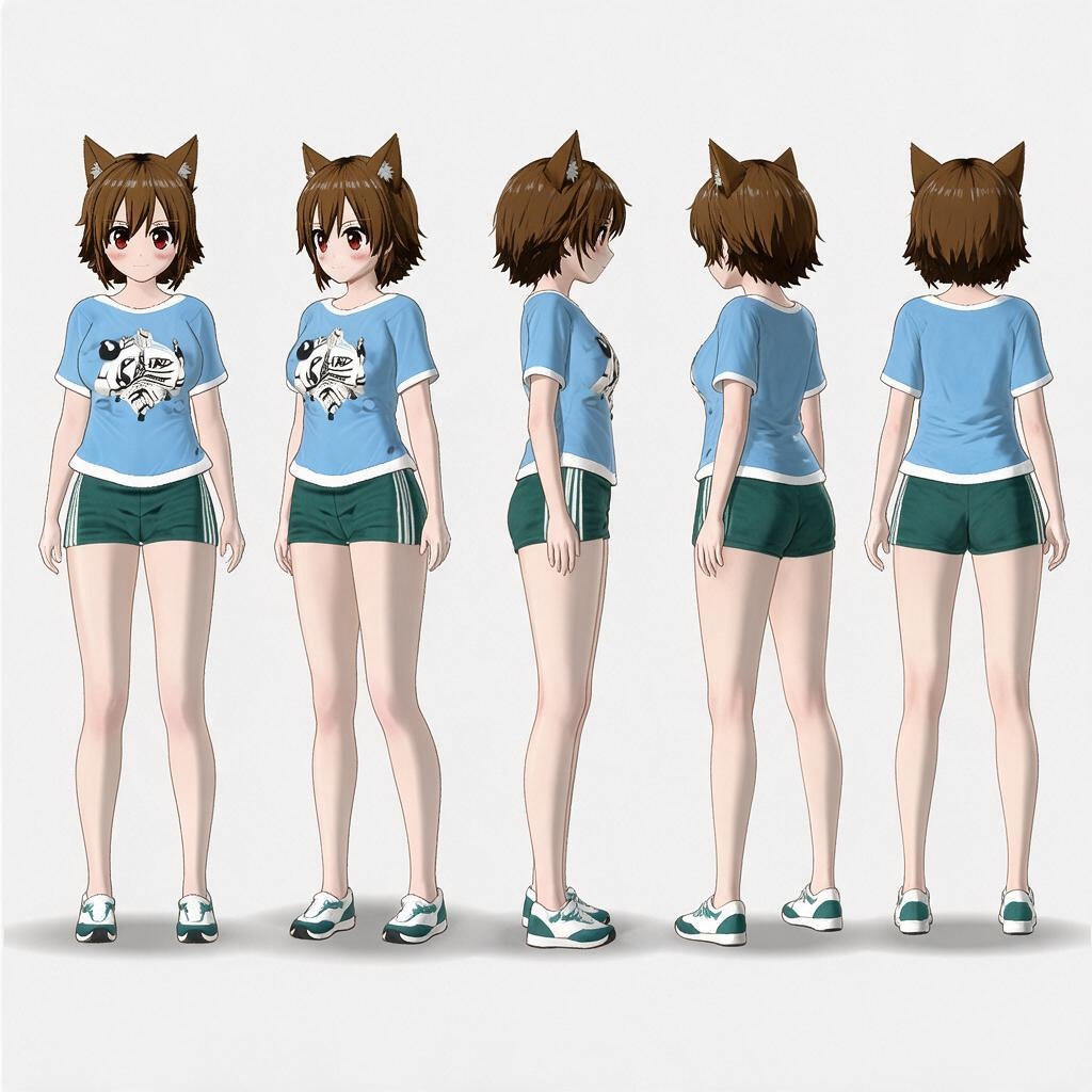 【3Dモデル / VRM】Konatsu Ogata 緒方 小夏 - Generated by AnimeArt (Neural4D) 【VRChat・VTuber対応】