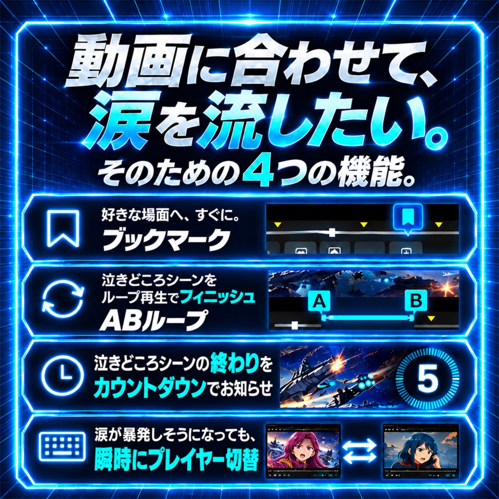 OHF Player(ワンハンドフィニッシュ動画プレイヤー)