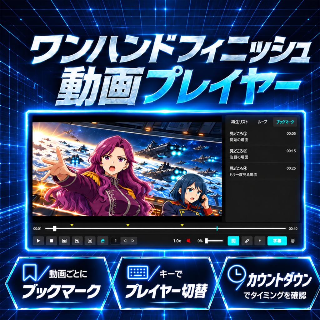 OHF Player(ワンハンドフィニッシュ動画プレイヤー)