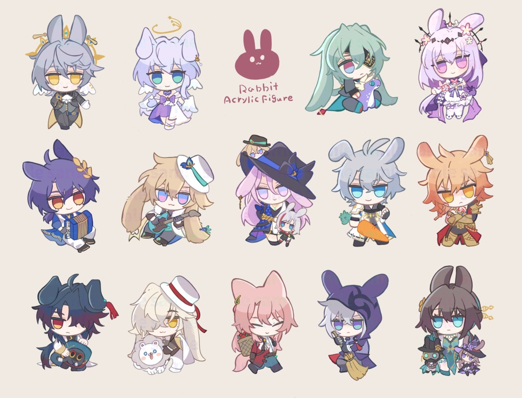 【崩壊スターレイル】アクリルスタンド（うさみみ）