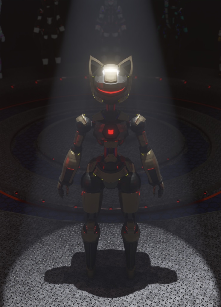 KiloByte M1NT - Robo Cat 2in1 Base Model - VRChat Avatar - PC - Quest