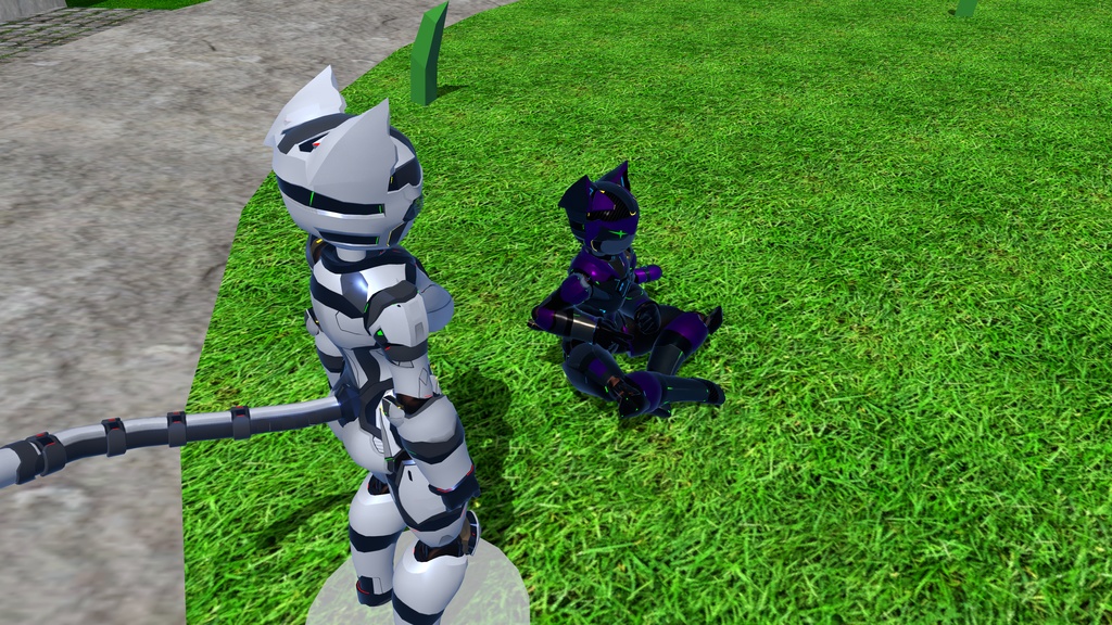 KiloByte M1NT - Robo Cat 2in1 Base Model - VRChat Avatar - PC - Quest