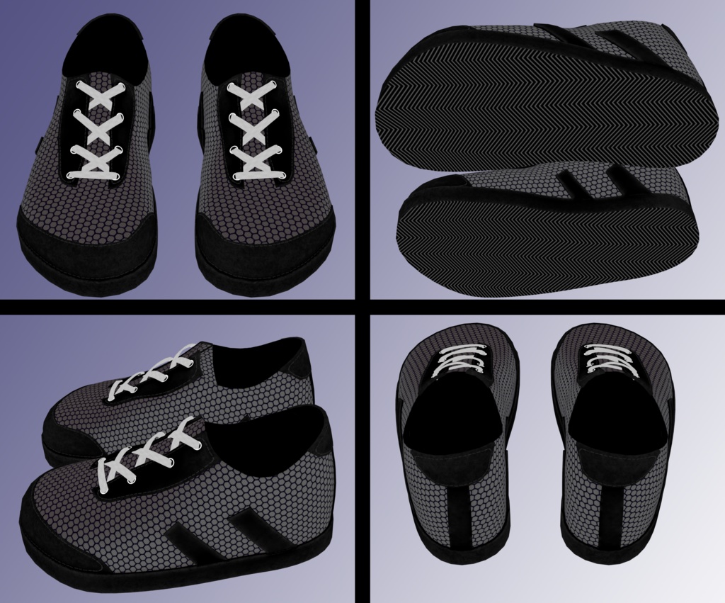 Hexagon Pattern Shoes