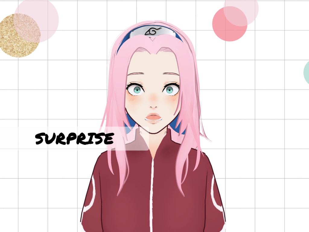 Sakura Haruno (12 years old) 3D model (Vroid)