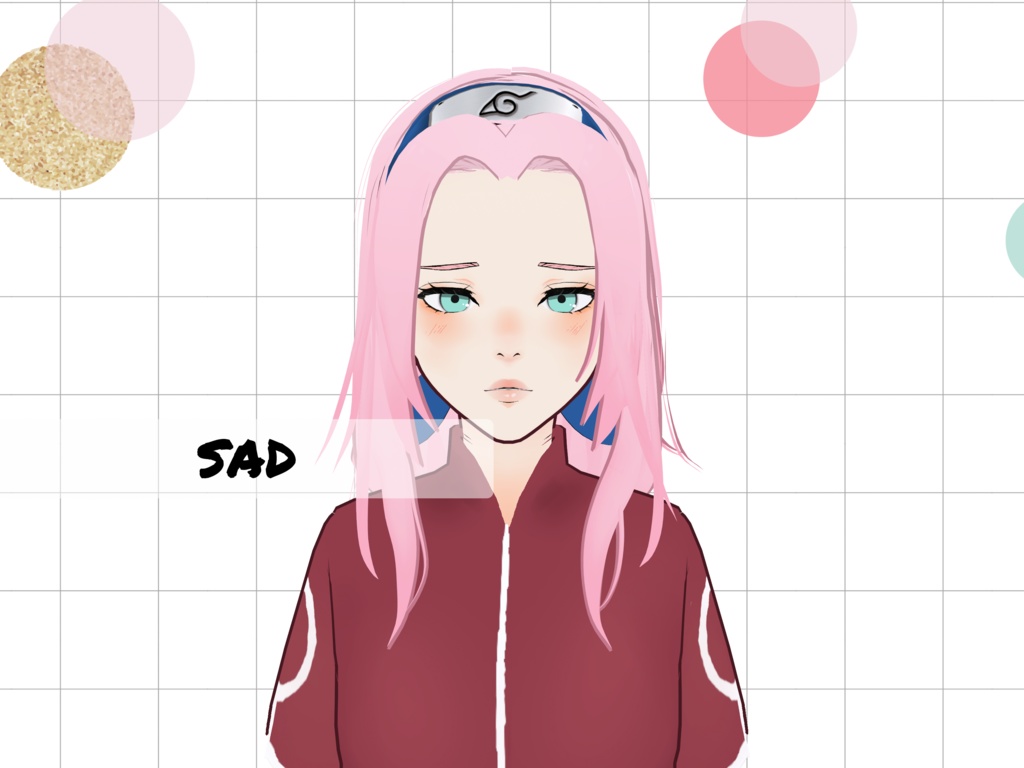 Sakura Haruno (12 years old) 3D model (Vroid)