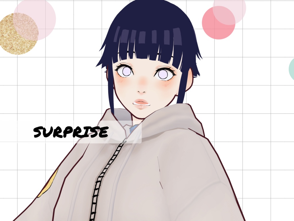 Hinata Hyūga (12 years old) Vroid model