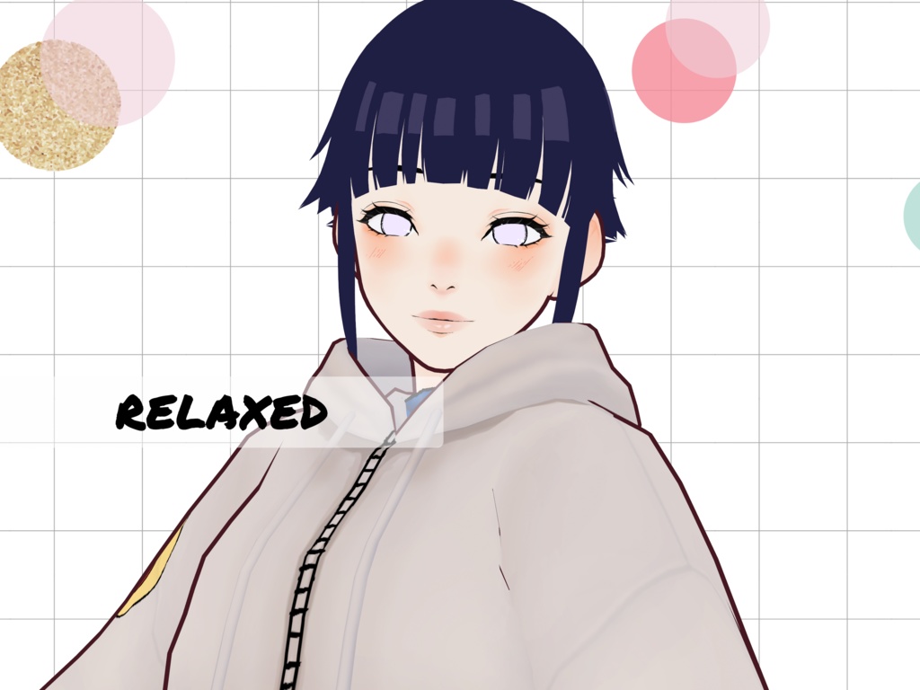 Hinata Hyūga (12 years old) Vroid model