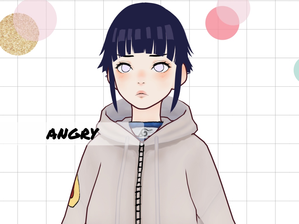 Hinata Hyūga (12 years old) Vroid model