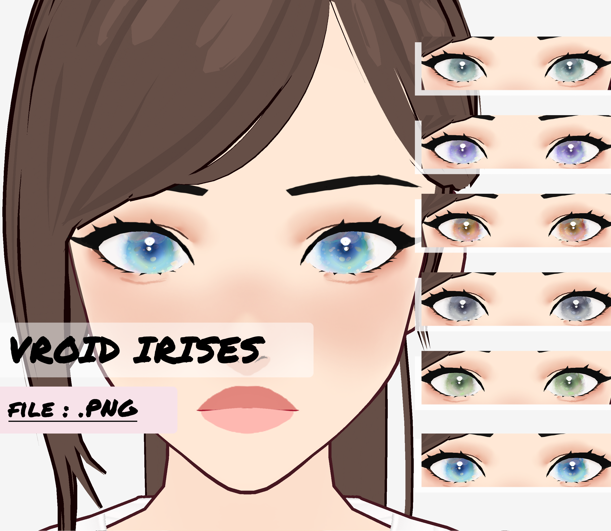 Vroid eye texture pack - nethzah - BOOTH
