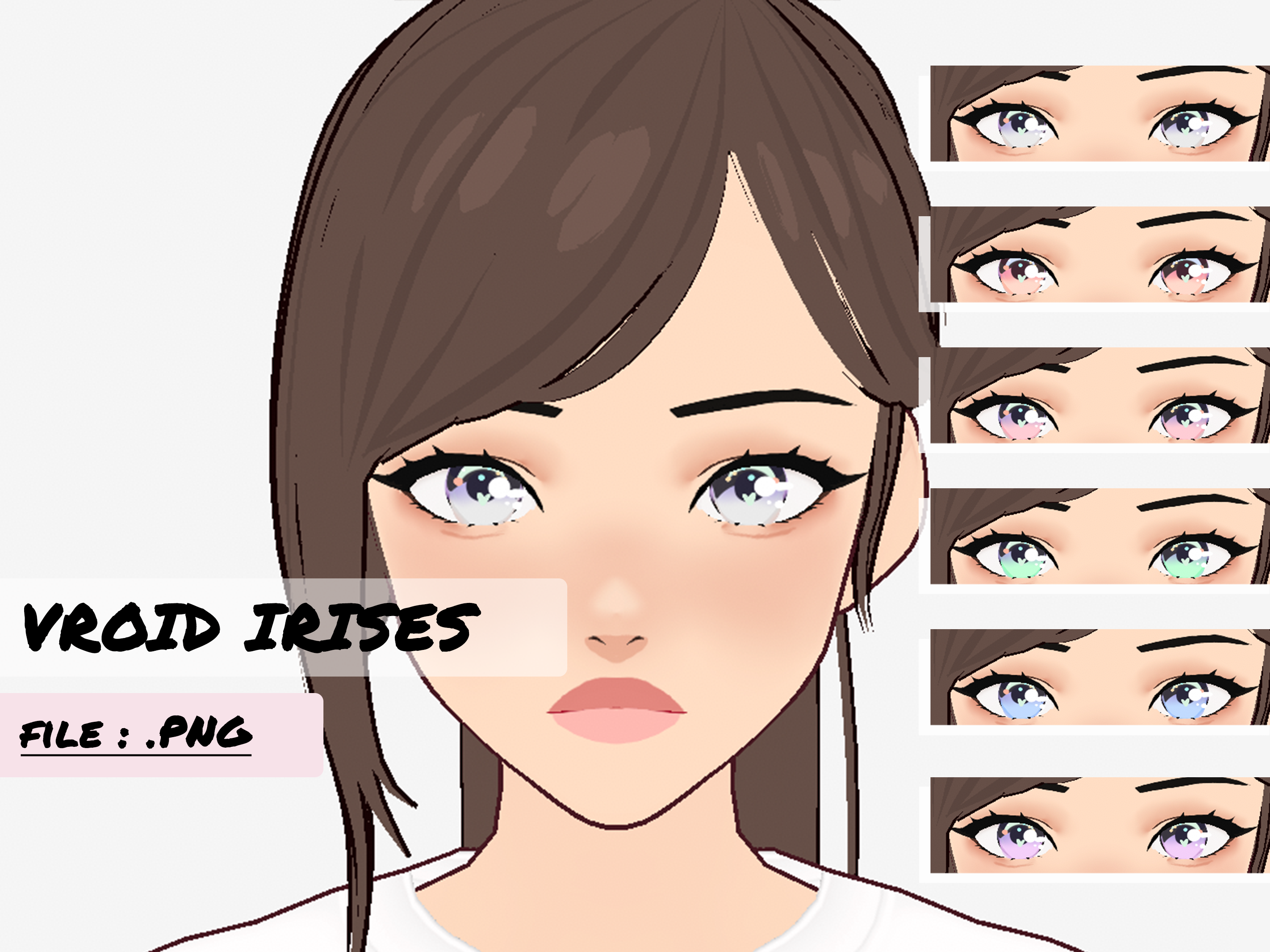 vroid eye texture pack - nethzah - BOOTH