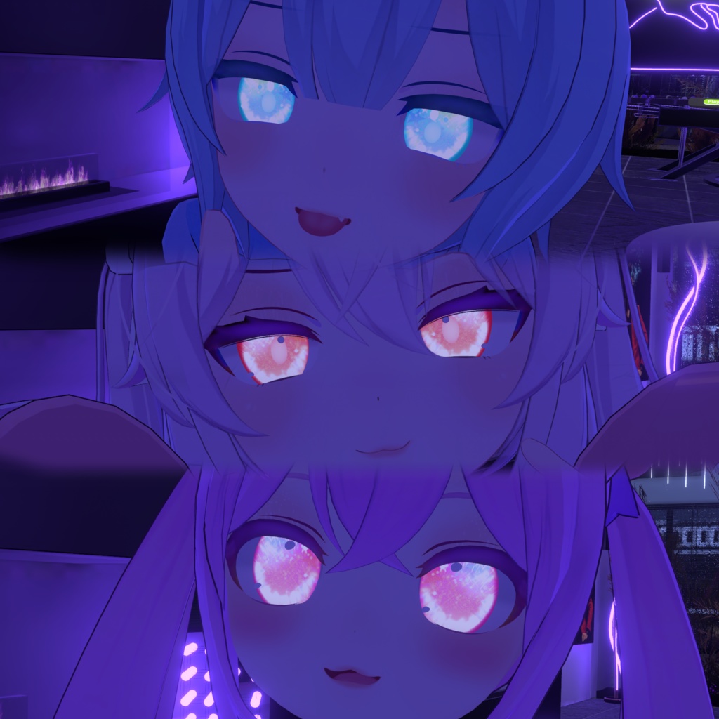 【Ramune&Karin&Rusk】 make up & kira kira eye texture 【こまどアバター用】