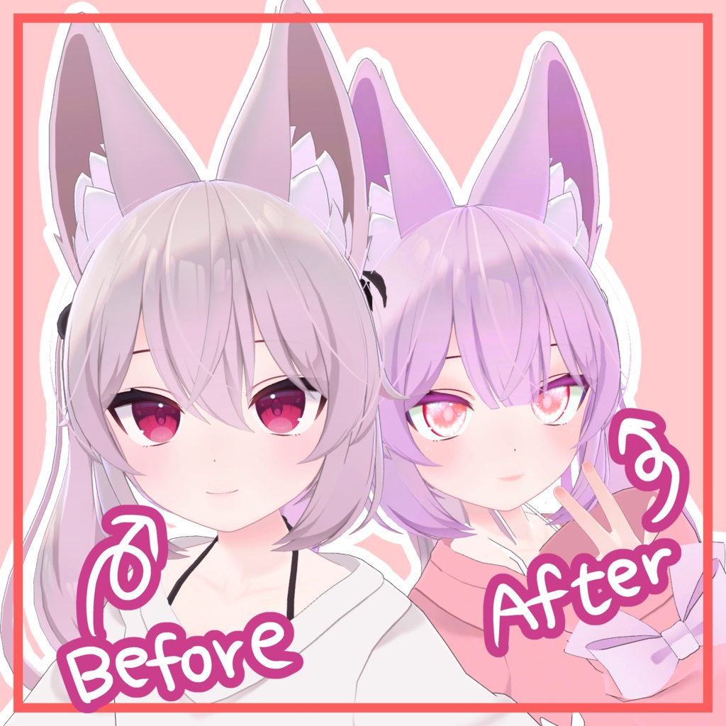 【Ramune&Karin&Rusk】 make up & kira kira eye texture 【こまどアバター用】