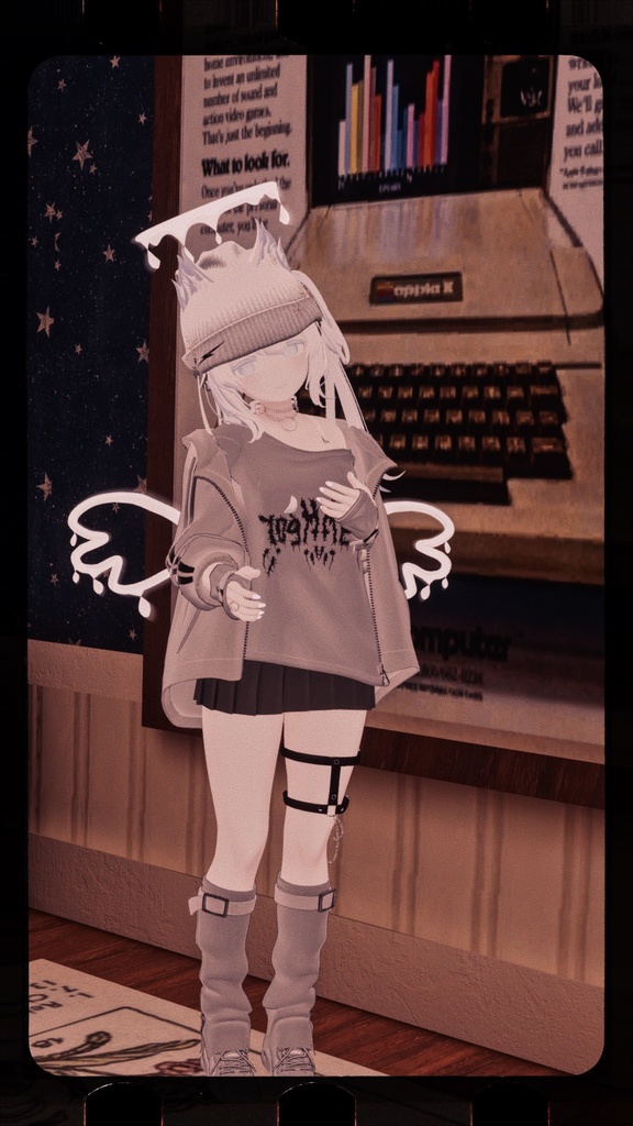 したたる天使の羽 MAT三種類【VRC想定】Meor type LIQ WING