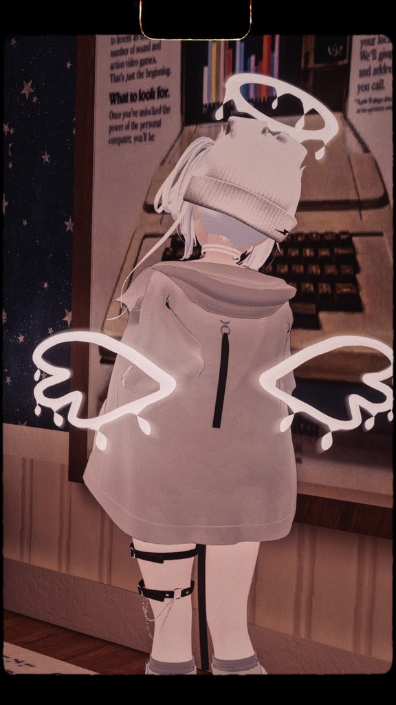 したたる天使の羽 MAT三種類【VRC想定】Meor type LIQ WING