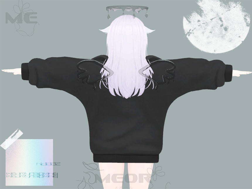 したたる天使の羽 MAT三種類【VRC想定】Meor type LIQ WING