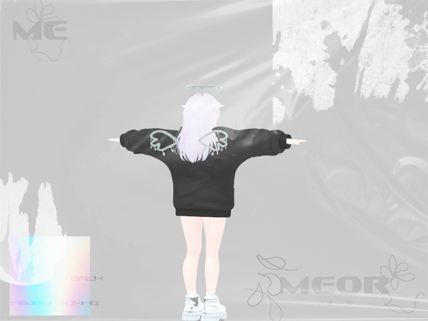 したたる天使の羽 MAT三種類【VRC想定】Meor type LIQ WING