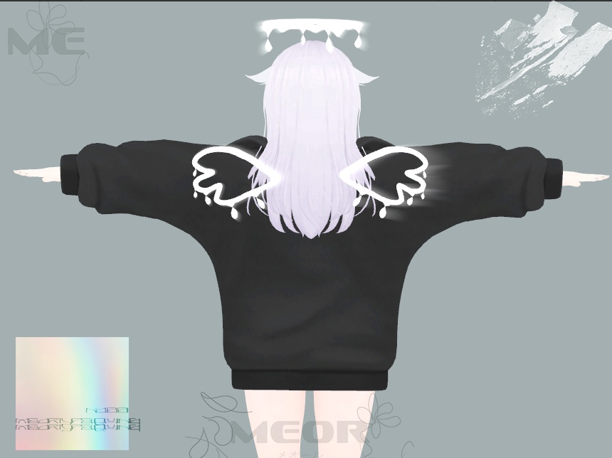 【高額売筋】 したたる天使の羽 MAT三種類【VRC想定】Meor type LIQ WING チャーム