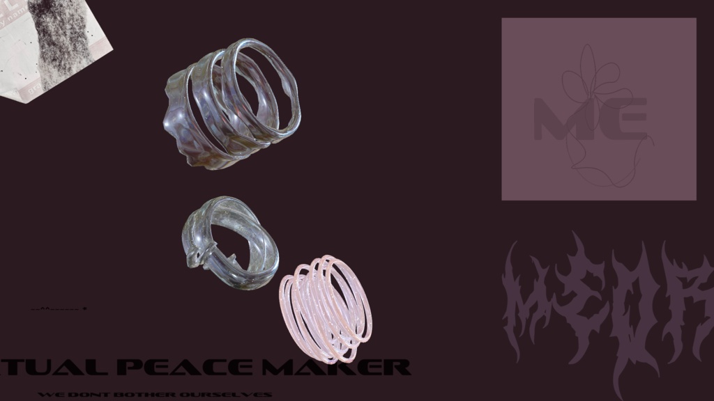 MEOR　RING　3種 　指輪