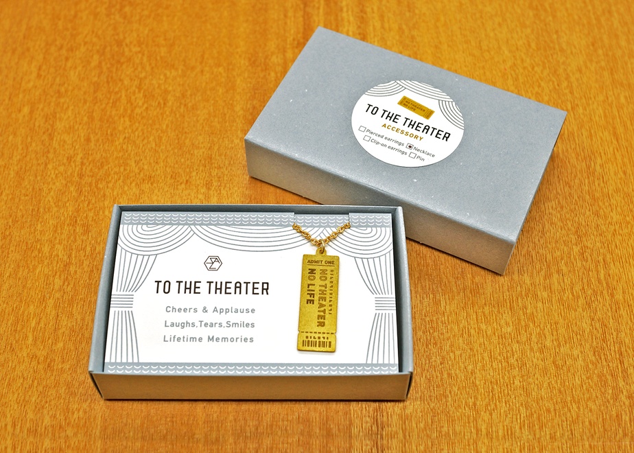 ”NO THEATER NO LIFE” チケット ネックレス