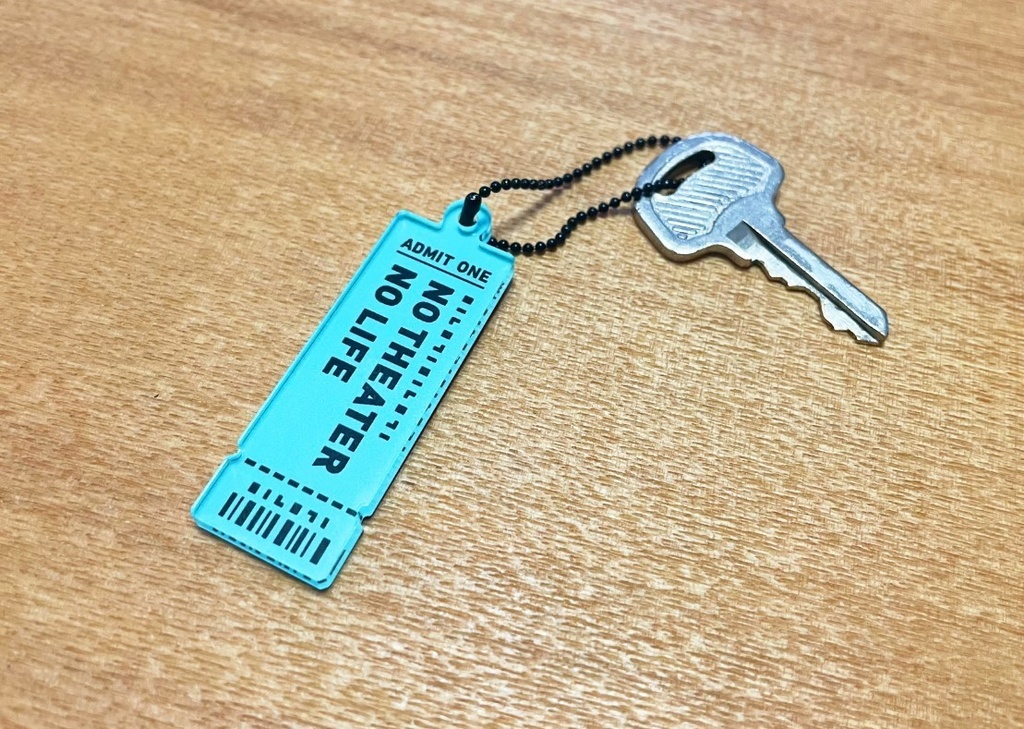 ”NO THEATER NO LIFE” アクリルキーホルダー