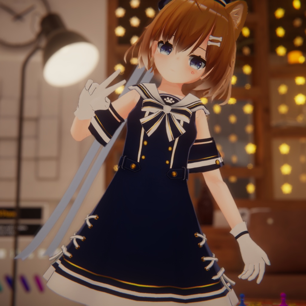 オリジナル3Dモデル『こむぎ』Avatar3.0向け