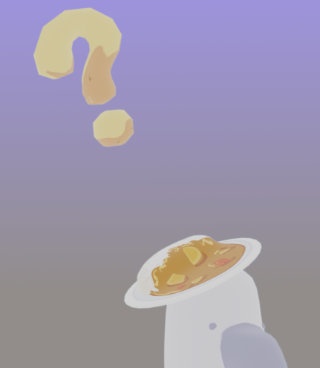 びっくり帽子・カレーライス