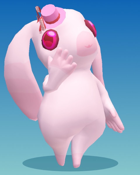 アバター「UsaCo」 ピンクミニHatバージョン