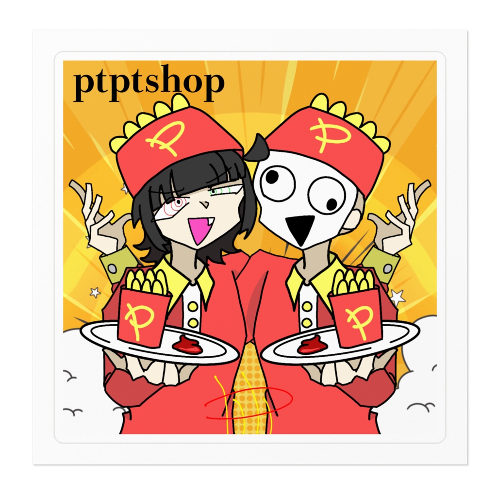 ptptshopステッカー