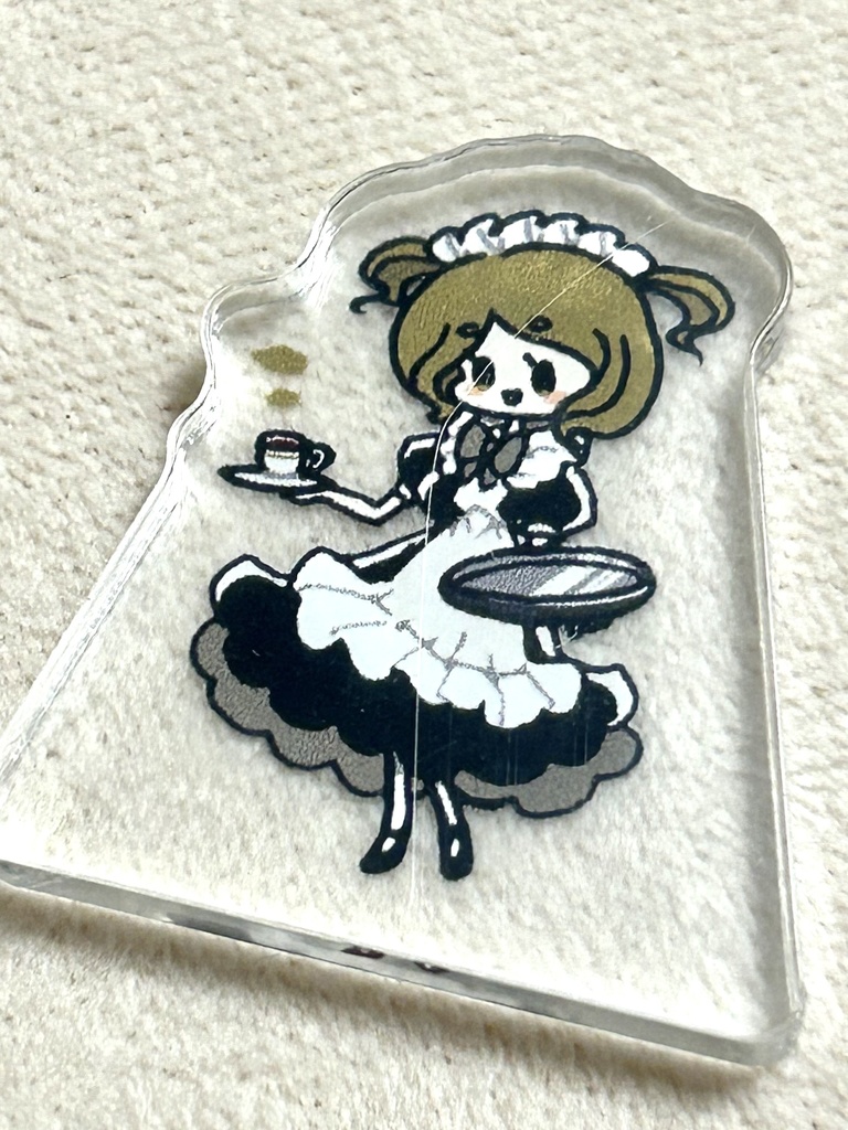 メイドさん（自立ミニアクリルスタンド直径3.5cm）