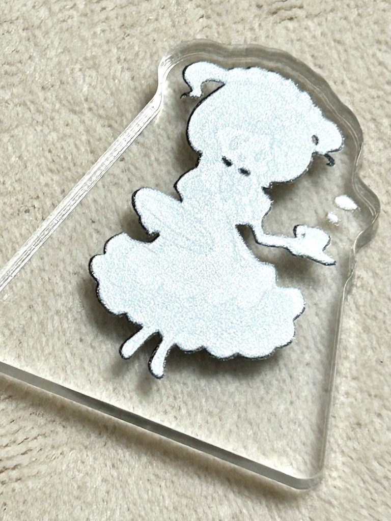 メイドさん(自立ミニアクリルスタンド直径3.5cm)