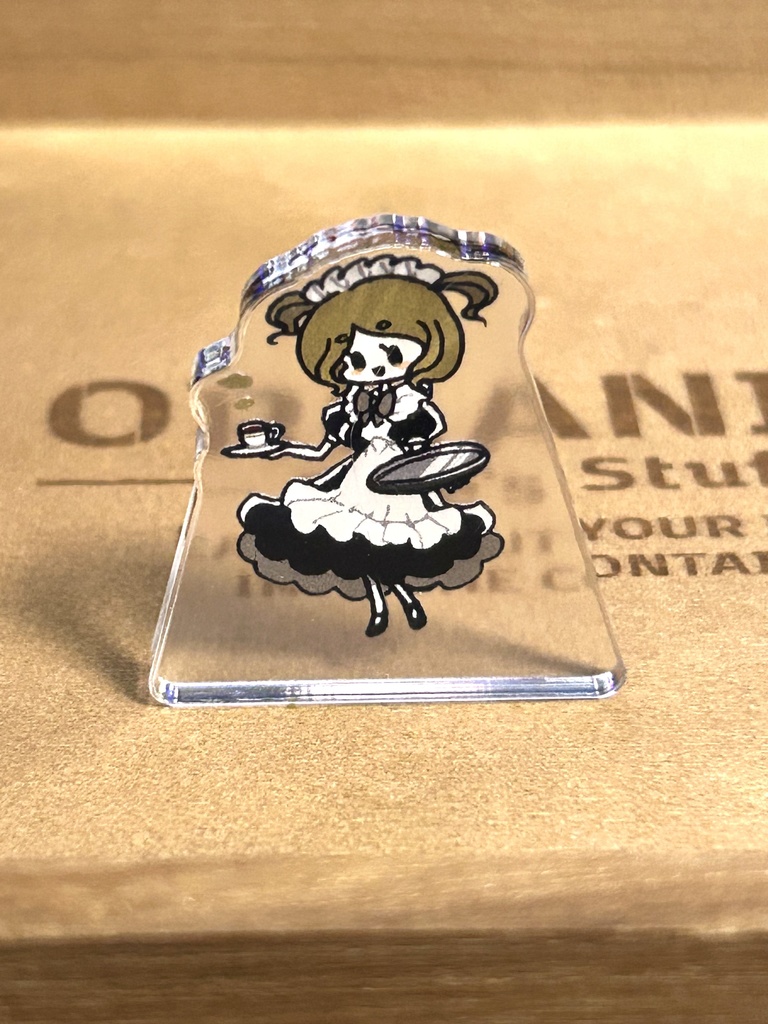 メイドさん(自立ミニアクリルスタンド直径3.5cm)